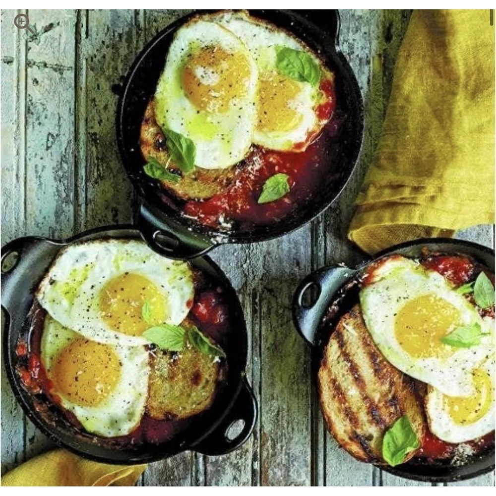Lodge Heat Treated Cast Iron Round Mini Server 14oz Dual Handle Pan